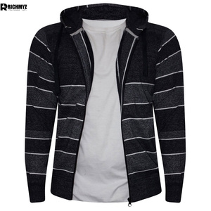 Sudadera con Capucha Personalizada de Moda para Hombre, Sudadera Informal de Forro Polar de Algodón con Logotipo Frontal y Cremallera para Invierno, Sudaderas con Cremallera Personalizadas para Hombre - Product Image 2