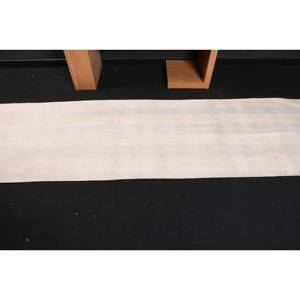 พรมหญ้าทะเลสไตล์ตุรกีแนววินเทจเก๋ไก๋ขนาด2.8 x 9.6ft สีขาวผืนใหญ่ทรงสี่เหลี่ยมผืนผ้าลายปะต่อขนแกะสำหรับโถงทางเดินห้อง - Product Image 3