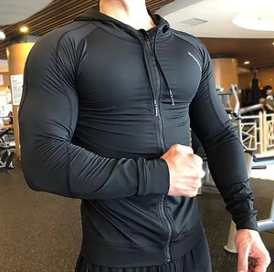 Veste de course sans manches en polaire d'automne pour homme, coupe ajustée, sweat-shirt de sport tricoté, vêtements de sport pour l'entraînement et le fitness - Product Image 2