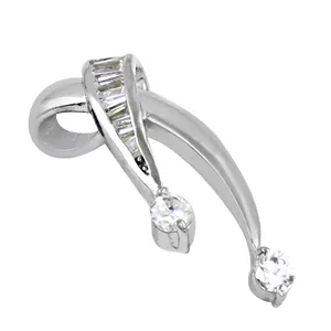 Moderno Colgante de Plata 925 con Diamantes para Mujer, Elegante Joya de Regalo con Dijes Intrincados - Product Image 3