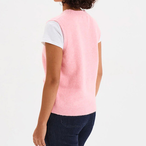 Cozy Front Neck Sleeveless Sweater <b>Womens</b> Perfect Winter Layering Soft Knitted Breathable Casual <b>Tops</b> Comfortable Stylish <b>Warm</b> - Product Image 3