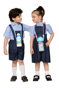 Ensemble d'uniformes scolaires de style occidental avec logo personnalisé pour garçons et filles Chemise unisexe à manches courtes pour la saison estivale Fabriquée pour les enfants - Product Image 5