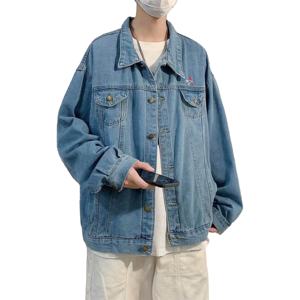 เสื้อโค้ทเดนิมทรงบอมเบอร์สำหรับผู้ชายไซส์ใหญ่ เสื้อผ้าฤดูหนาว - Product Image 1