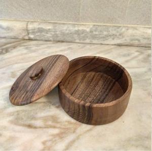 Shisham Wooden Lid Kitchen Storage Canister Free Personalization Wood Storage Bottles Jars for Home Garden Dinnerware Cover - Product Image 3