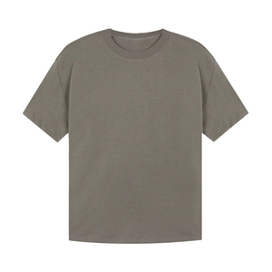 Camiseta de gran tamaño de manga corta 100% algodón puro cuello redondo Camiseta sin mangas de punto 380g hombres camisetas en blanco impresas 2025 - Product Image 5