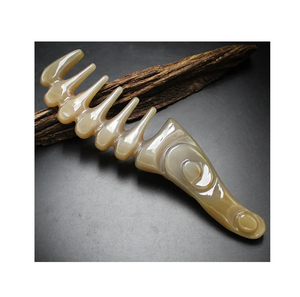 Peine de cuerno de Búfalo, herramientas elegantes personalizadas, la mejor calidad, color natural, cuidado del cabello, peine de cuerno a bajo costo - Product Image 4