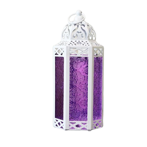 Linternas ecológicas de metal con recubrimiento en polvo, elegantes piezas decorativas para el hogar en forma de cabaña para el Festival de Navidad para restaurantes - Product Image 5