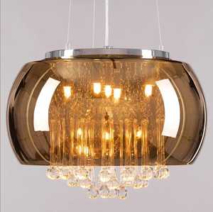 Lámpara de Araña de Cristal Encantada (40 cm) |   Lámpara de Techo con Acabado Espejo Dorado |   Lámpara Colgante Moderna de Lujo - Product Image 1