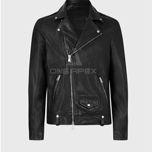 Vestes en cuir véritable pour hommes de qualité supérieure au toucher doux Col rabattu Style High Street pour veste en cuir d'hiver - Product Image 3