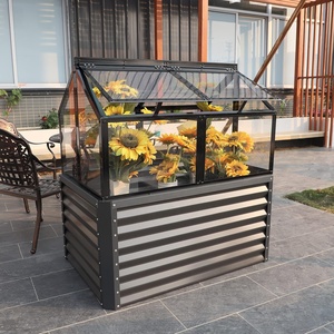 High Quality Momoplant Galvanized Raised <b>Garden</b> <b>Box</b> Outdoor 47x31x45in Bed Kit <b>Garden</b> Greenhouse Planter - Product Image 4