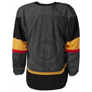 Ropa Deportiva, Jersey de Hockey sobre Hielo de Talla Grande, Alta Calidad, 100% Poliéster, Transpirable, Diseño Personalizable, Secado Rápido, para Hombre, 240g, OEM - Product Image 3