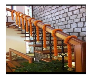 Guirlande suspendue de fleurs artificielles avec bougeoir Centres de table et décorations de table élégants pour la fête et la pendaison de crémaillère - Product Image 4