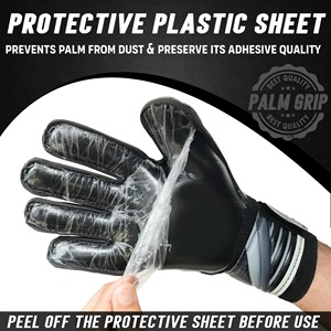 Gants de gardien de but de football en gros, forte adhérence, respirants, imperméables, sangle de poignet réglable, paume en latex antidérapante, doigts - Product Image 3