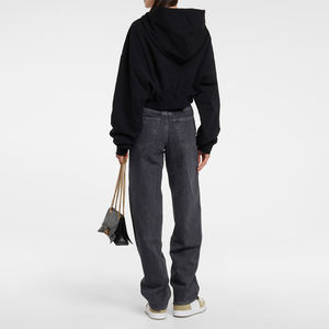 Sudadera con Capucha Extra Grande para Mujer, de Punto Gris, Transpirable, con Cierre, Mangas Largas y Bolsillos, Estilo Informal, Invierno 2026 - Product Image 3