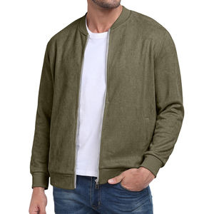 Custom Suede Bomber Jacket For Men <b>Windbreaker</b> Flight Pilot Outdoor Casual Outfit Zipper Quilted <b>Vintage</b> Men's Jackets - Product Image 6