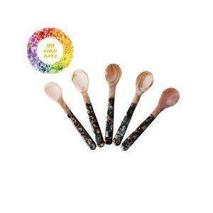 Meilleurs cadeaux faits à la main luxueux Cuillères en nacre naturelle de la collection de couverts de qualité de 99 Gold Data - Product Image 3