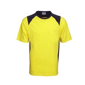 Haute qualité bon tissu haute visibilité vêtements de travail de sécurité élégant à manches courtes Logo personnalisé t-shirts - Product Image 1