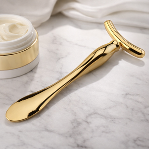 Aplicador de Crema para Ojos de Metal, Herramienta de Belleza Cosmética con Logotipo Grabado con Láser Personalizado - Product Image 1