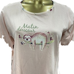 Conjunto de pijama de algodón 100% personalizable con estampado completo, ropa de dormir XL de talla grande con mangas, parte superior inferior fabricada en la India para el verano - Product Image 2