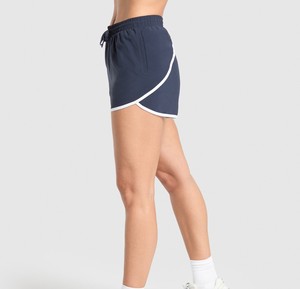 Pantalones cortos deportivos cómodos para mujer, venta al por mayor, pantalones cortos transpirables de Color sólido para el sudor - Product Image 3