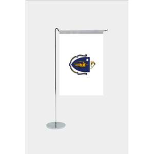 Drapeau de bureau en forme de L de l'État du Massachusetts pour accessoires de présentation - Product Image 1