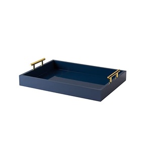 Vaisselle de style tendance haut de gamme décoration de table plateau en marbre noir plateau en marbre à usage polyvalent plateau en marbre de service en verre - Product Image 3