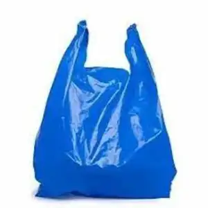 Bolsa de compras de camiseta de plástico biodegradable 100% bolsas de compras