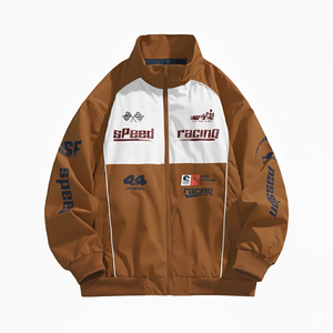 2025ใหม่แจ็กเก็ตสำหรับแข่งรถจักรยานยนต์แบบกำหนดเองกันลมฤดูหนาวปักลายหลวมปกตั้งระบายอากาศแห้งเร็ว - Product Image 2