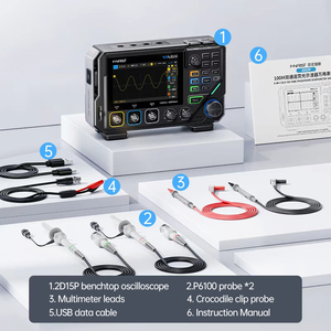 Fnirsi 2d15p ô tô Oscilloscope 100MHz tín hiệu máy phát điện vạn năng 500msa/S ACDC Thiết bị kiểm tra 100m kỹ thuật số Oscilloscope - Product Image 6