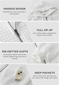 basics cotton blended Oem Custom Zip Hoodie Manufacturer Mens Cotton / Polyester High Quality Blank Zip up Boxy Hoodies - Product Image 3