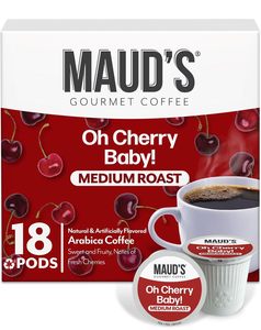 กาแฟเมล็ดอาราบิก้า 100% รสเชอร์รี่ของเมาด์ บรรจุในแคปซูลแบบเสิร์ฟเดี่ยว 18 แคปซูล คั่วระดับกลาง - Product Image 1