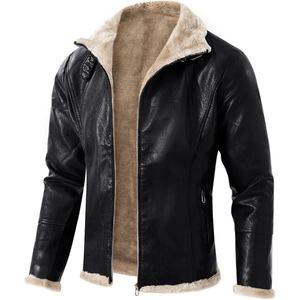 Wholesale Custom Genuine Sheep <b>Leather</b> <b>Jacket</b> For Men Premium <b>Real</b> <b>Leather</b> Winter Fashion Outerwear - Product Image 1