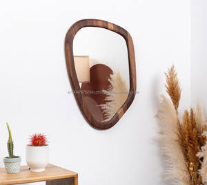 Espejo de Pared KALATRI Hecho a Mano, Ecológico, Ligero, Estilo Art Deco, Marco de Madera Compacto con Bordes Pulidos, Decoración para el Hogar - Product Image 3