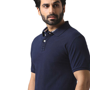 Polo slim haut de gamme pour hommes, décontracté, demi-manches, logo brodé à la mode, respirant, tricoté, haut en coton - Product Image 6