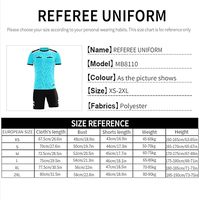 Uniforme d'arbitre de football unisexe, maillot professionnel à manches courtes, short assorti |   Kit d'arbitre professionnel, tissu en spandex/coton à séchage rapide