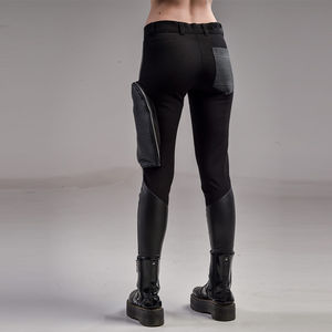 Pantalones de Cuero para Mujer, Ligeros, Profesionales, Estilo Urbano, Color Sólido, Impermeables, Ecológicos, Frente Plano, Invierno 2025 - Product Image 2