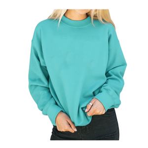 Sudadera de Mujer con Logotipo Personalizado, Tejido de Felpa Francesa, Hombros Caídos, Cuello Alto Simulado, para Invierno, de Algodón y Felpa, HECHA POR HI 2026 - Product Image 2