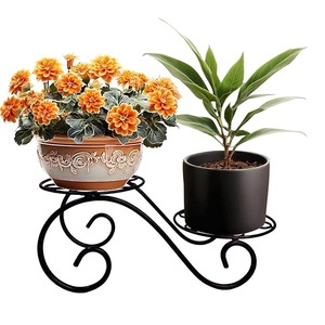 Macetero Moderno de Metal Negro con Diseño de Ciclo para Plantas de Interior, Decoración Elegante para el Hogar y Esquina Decorativa - Product Image 5
