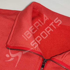 Vente en gros personnalisé Premium haute qualité sensation soyeuse de haute qualité et confortable pull-over à poche 1/4 Zip col montant manches longues - Product Image 6
