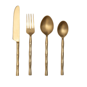 Ensemble de couverts de table et de cuisine, design artisanal, pour décoration de table de mariage et de fête - Product Image 1