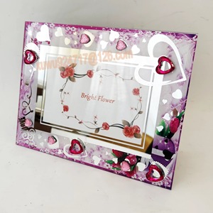 Clear Acrylic Handmade UV Printed <b>Photo</b> <b>Frame</b> Scalloped Edge <b>Magnetic</b> Double Sided Desktop Display Stand Modern REHMAN CRAFT - Product Image 4