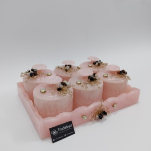 Nouvel arrivage de pot décoratif en résine avec plateau de rangement ensemble de chocolat de luxe décoration de cuisine Conistar produits de luxe par tradebyd - Product Image 1
