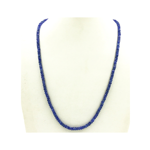 Perles de pierres précieuses en vrac collier de saphir naturel forme de rondelle porter des bijoux de pierres précieuses - Product Image 6