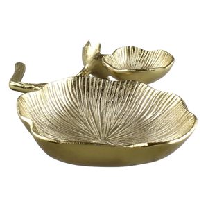 Cuenco redondo de metal para servir comida con diseño elegante pulido dorado, perfecto para el hogar elegante y el uso de la Mesa de utensilios de cocina - Product Image 3