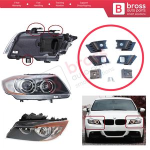 Soporte de Reparación para Faros Delanteros BHL39+BHL40, Juego de Soportes Izquierdo y Derecho para Serie 3 E90 E91 E92 E93 63116942725 63116942726 - Product Image 6