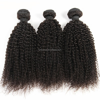 Extensions de cheveux brésiliens d'usine, couleur 1B, cheveux bouclés Jerry, double trame, cheveux humains, type rideau