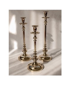 Aluminum Gold Polished <b>Candle</b> Holder <b>Set</b> Of Two Different Size Decorative <b>Candle</b> Holder For Wedding And Event Decor - Product Image 5