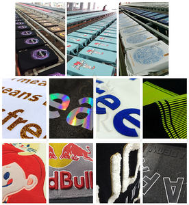 เสื้อยืดผ้าฝ้าย100% ใส่ได้ทั้งชายและหญิงเสื้อครอปแบบธรรมดาพิมพ์ลายสกรีนโลโก้แบบระเหิดทรงโอเวอร์ไซส์สำหรับผู้ชายสีพื้น - Product Image 5