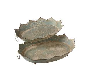 Plateau rond en métal doré de haute qualité pour bijoux de table Décoration intérieure Ustensiles de cuisine Plateau de service alimentaire Meilleure vente - Product Image 3