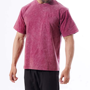 T-shirts délavés à l'acide pour hommes en gros – Qualité supérieure, style personnalisé, décontractés, en coton, manches courtes, grandes tailles - Product Image 5